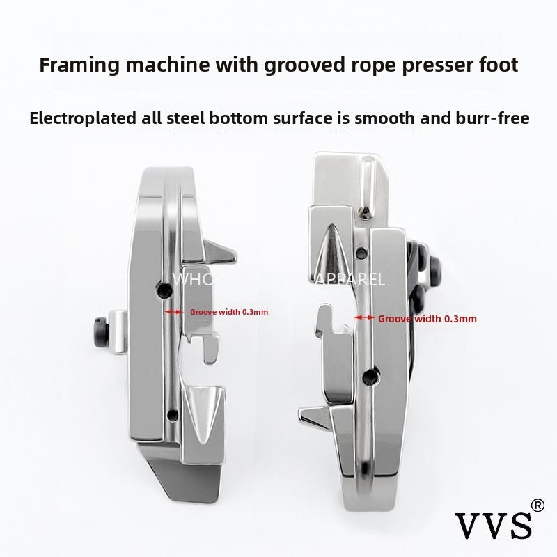 1620★  [New upgrade] VVS all-steel hemming machine with slot embedded rope presser foot four-wire hemming machine EX/Silver Arrow/Pegasus 700