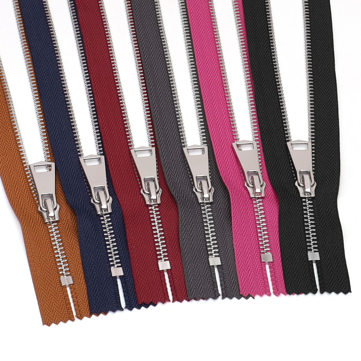 3110  Zipper No. 5 platinum closed tail hanging plated No. 8 piece silver tooth multi-color cloth belt luggage sweater universal for all kinds of clothing