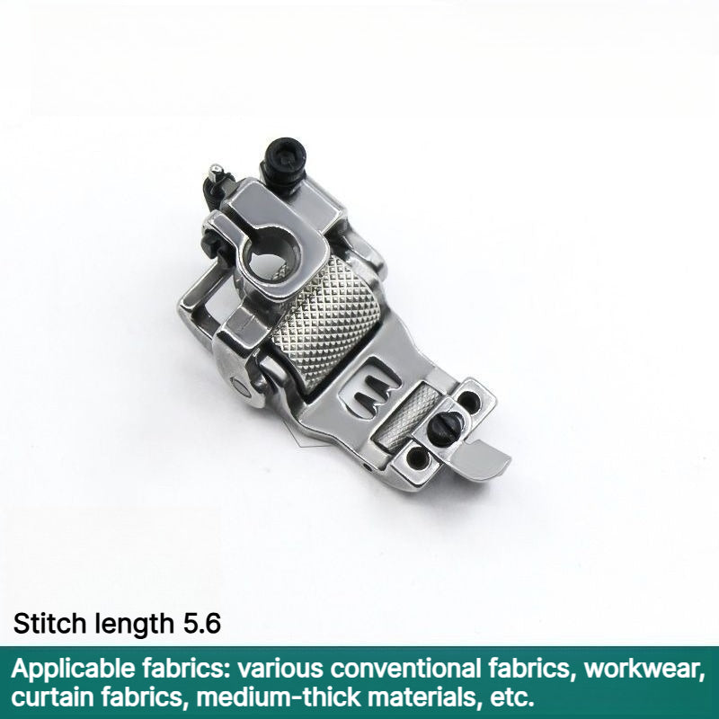 1029★ New Arrival 2 | More Options | Full-Steel Roller Presser Foot for 3-Needle 5-Thread Coverstitch Machines, Small Square Head, Large Platform.