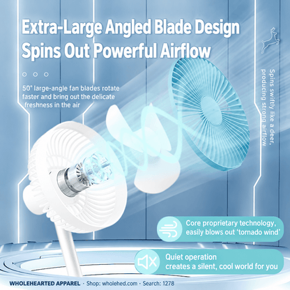 1278★ 6-Inch Sewing Machine Fan with Adjustable Speed, Strong Airflow and Dual Magnetic Mount for Industrial Sewing Machines