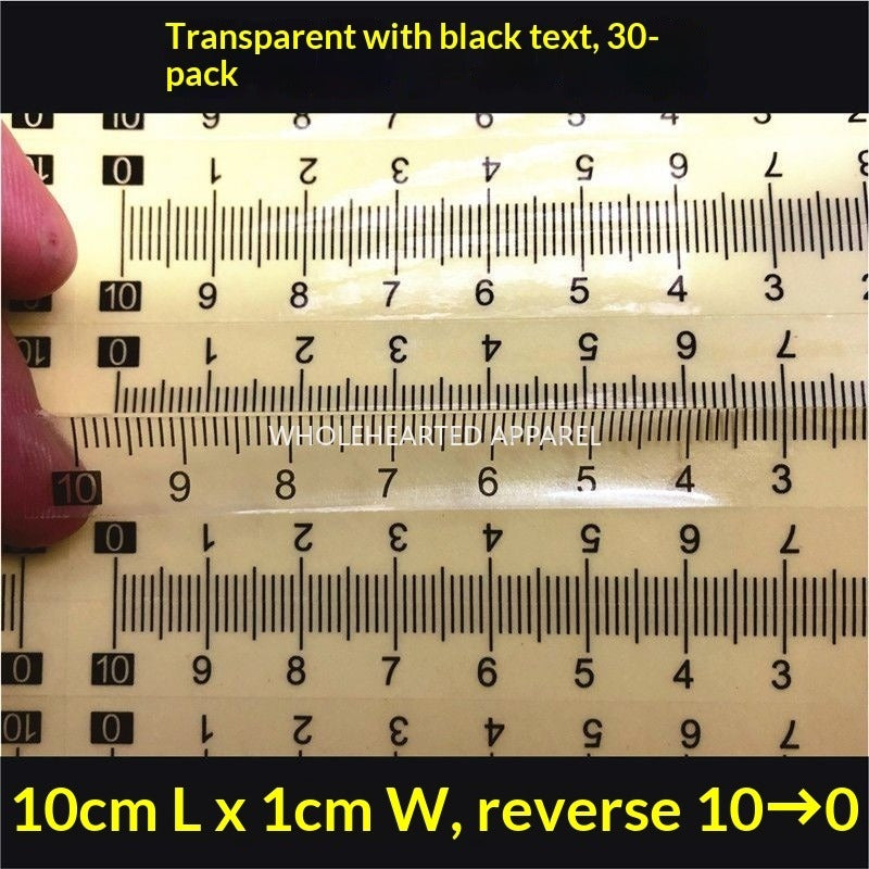 1603★ [Autoadhesivo transparente] Escala autoadhesiva transparente autoadhesiva pegajosa impermeable escala media subescala pegatina envío gratis se puede personalizar pegatina de PVC★