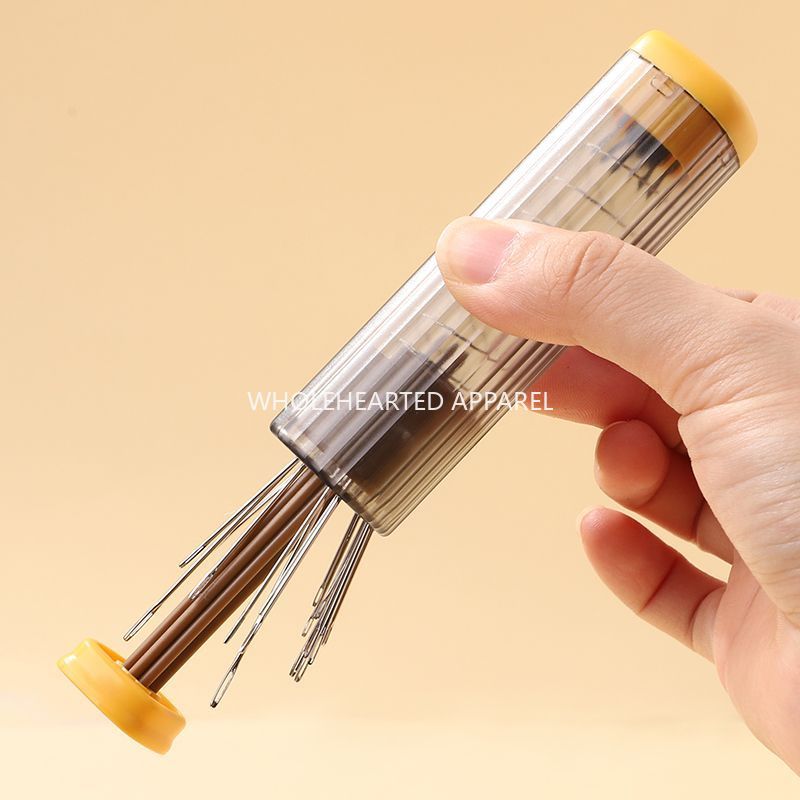1718★  Hand Sewing Needle Set Press Magnetic Syringe Sewing Clothes Tools Sewing Needle Thickness Needle Storage Syringe Portable★