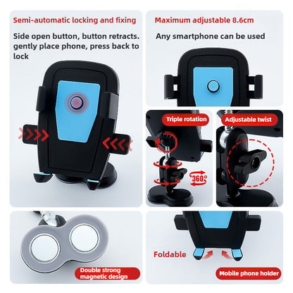 1710★  New magnetic mobile phone holder deluxe double strong magnetic anti-vibration rotatable sewing machine universal sewing accessories★