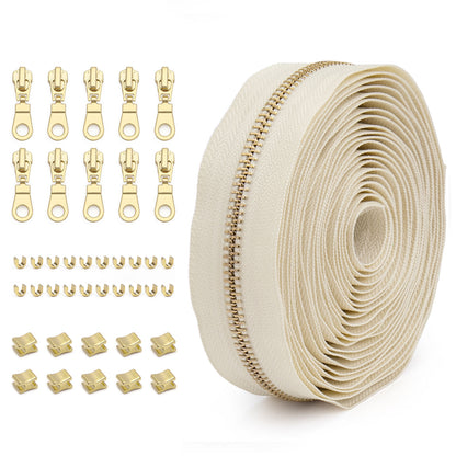 3073  Zipper No. 5 solid color metal suit clothing jacket jewelry luggage available can be opened and closed tail length zipper