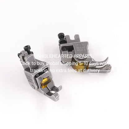 1477★  New flat car roller high and low presser foot stop pressure line leather cotton-padded coat thick material thin material adjustable wheel presser foot