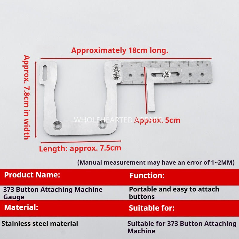 1642★ Nueva máquina de coser con hebillas de clavos 373 sin puntos, personalizada, fácil de usar, herramientas auxiliares para colocar hebillas, accesorios para máquinas de coser★