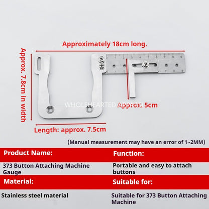 1642★ Nueva máquina de coser con hebillas de clavos 373 sin puntos, personalizada, fácil de usar, herramientas auxiliares para colocar hebillas, accesorios para máquinas de coser★