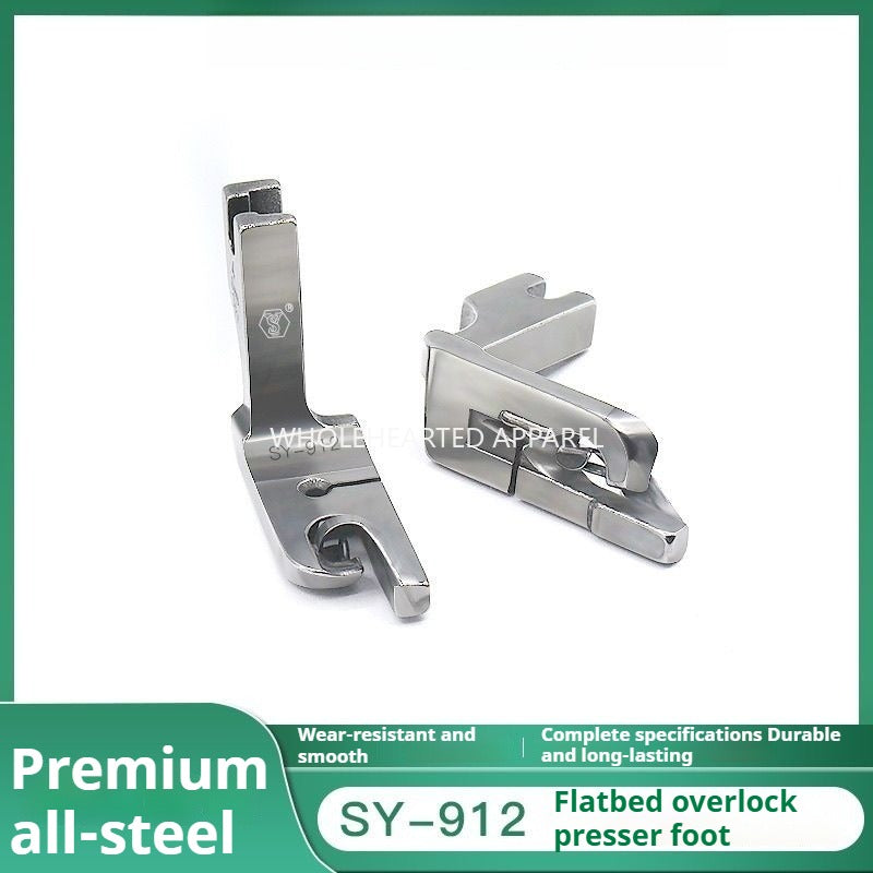 1086★  [New product] SY-912 boutique all-steel crimping presser foot, flat car hem scarf thin material folding tool★