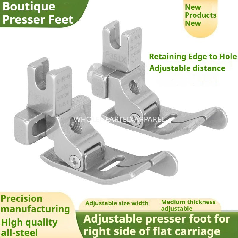 1032★  New flat car universal P351X adjustable right gear edge press foot medium and thick material special press bright and dark thread sewing machine accessories★
