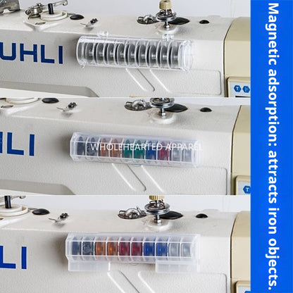 1565★  Computer flat car sewing machine shuttle core magnet storage box Jack A3A4 Zhongjie Fushan brothers plastic lock cylinder wire core★