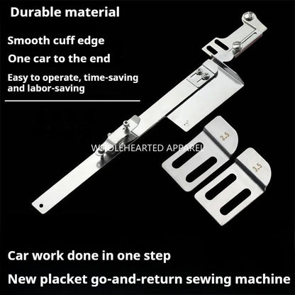 1458★ Machine à coudre les nouvelles pattes de boutonnage pour voiture plate, machine à coudre les pattes de boutonnage pour voiture plate, dispositif de surpiqûre, appareil auxiliaire spécial multifonctionnel pour la couture des manches★