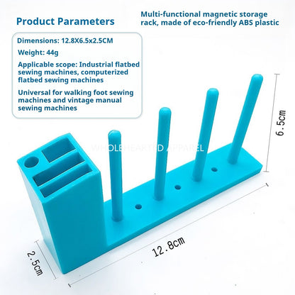 1010★ Support magnétique pour boîtiers de canette de machines à coudre, conçu pour les usines de confection, rangement pratique sans installation ★
