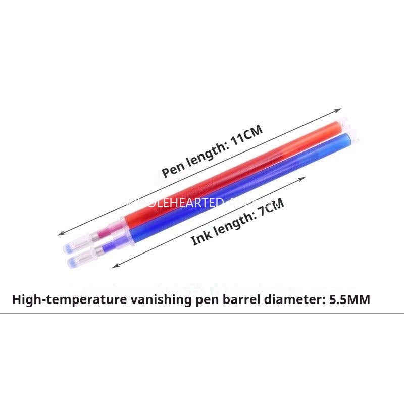 1298★  Factory direct sales high temperature disappearance pen thick rod, clothing leather special point pen, disappearance refill fabric heat elimination pen★