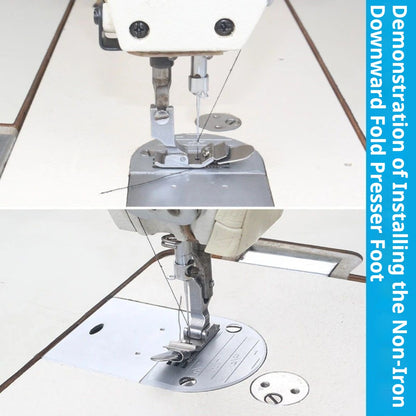 1268★  Industrial sewing machine foot press flat car non-ironing downward folding edge press foot curling edge press foot computer flat car folding edge press foot★
