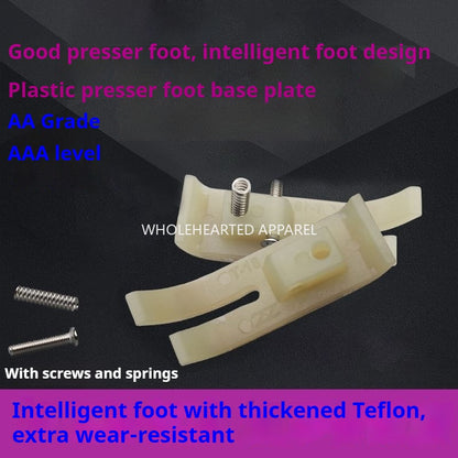 1311★  MT-18 plastic presser foot leather, Zhizu Xinjie scalper brand Guangtang presser foot sole plate, Oxford presser foot leather★