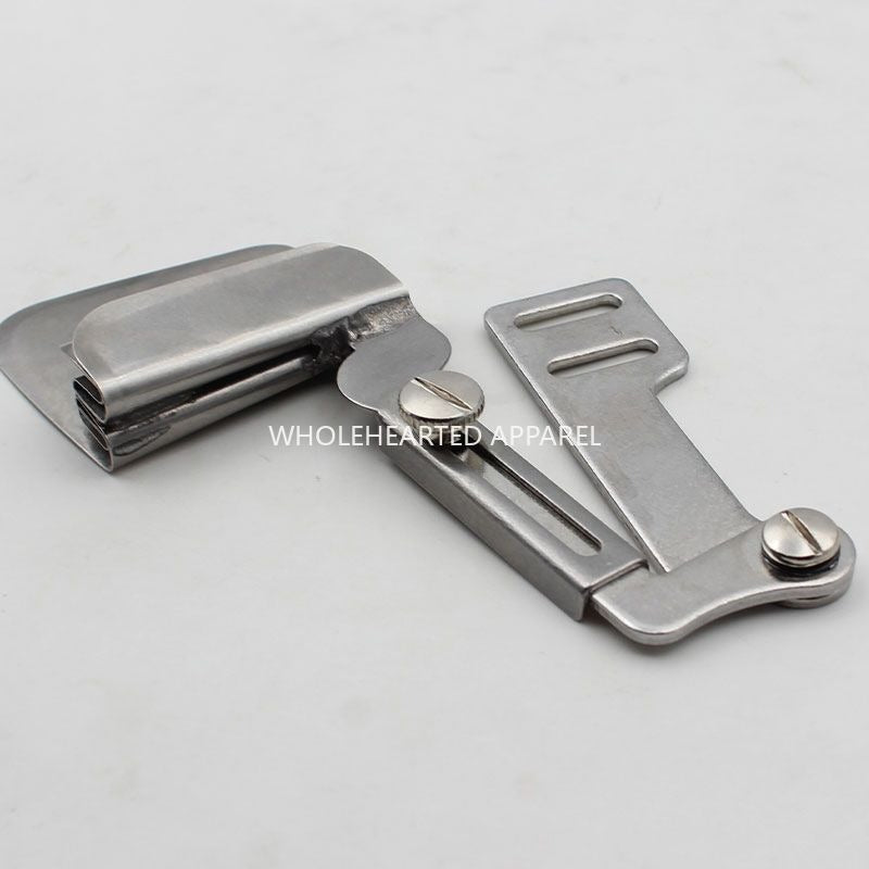 1299★ Máquina de coser industrial, tubo de costura de carro plano, ajuste de alineación de tela de doble capa superior e inferior, dispositivo de dobladillo de alambre recto★