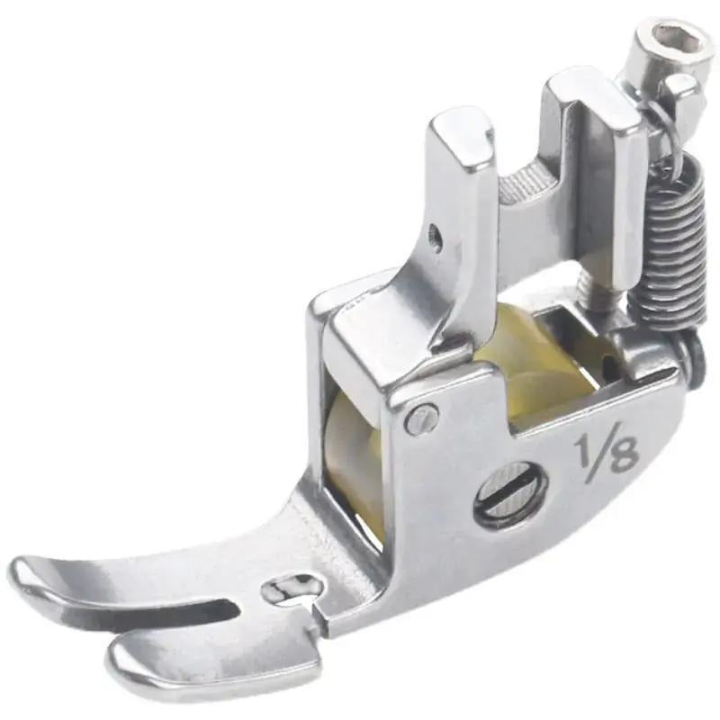 1448★ Pied-de-biche à molette transparente 1/8 avec molette de coupe et rouleau en caoutchouc 5200 pour machine à coudre industrielle