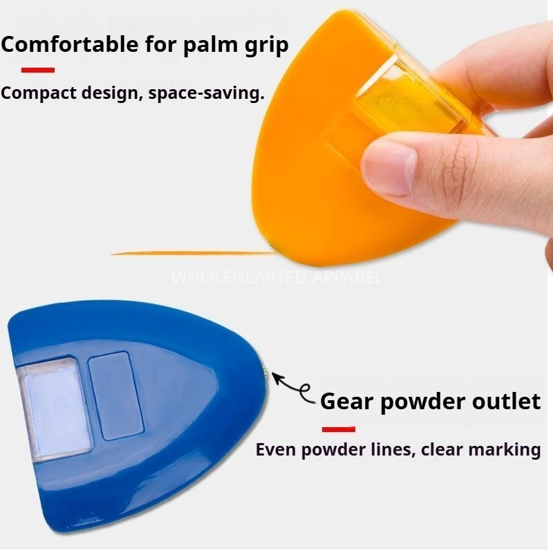1646★  Clothing cutting and positioning heart-shaped scribing device powder marking wheel triangular powder scribing fine line powder scribing roller powder scribing★