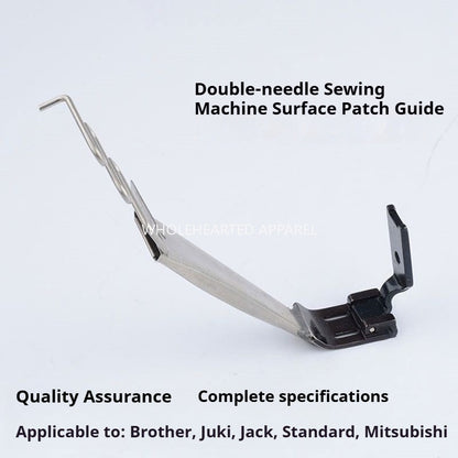 1350★ Tube de guidage pour machine à coudre à double aiguille, pour fixation de ruban adhésif et pied presseur, tube de guidage pour adhésif de surface★