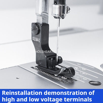 1688★  New (black titanium steel) spring high and low presser foot wear-resistant, smooth and not easy to oxidize, upper collar compound collar presser foot thin and universal★