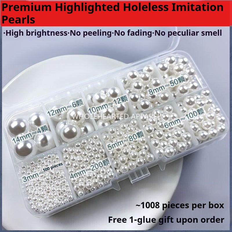 1584★  Boutique high-brightness non-porous imitation pearl mixed New Year's jewelry accessories pearl DIY material handmade beaded loose beads★