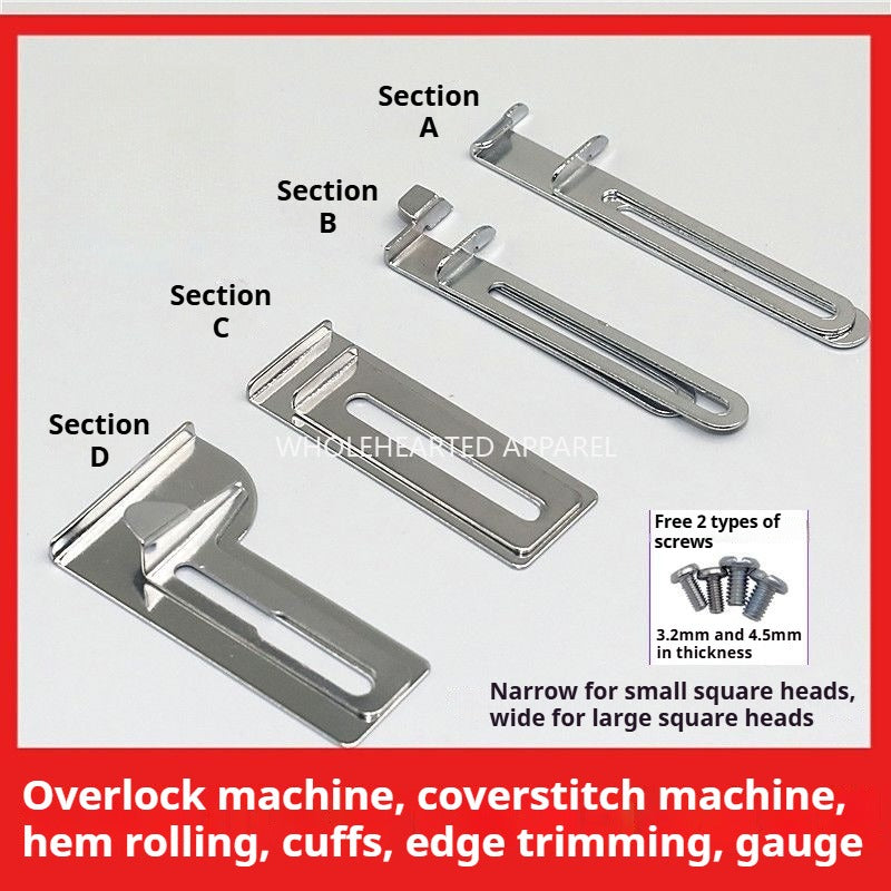 1122★ Machine à coudre interlock, accessoires polyvalents pour voitures, encolures tricotées, poignets, bords étroits, dispositif d'ourlet frisé, frisé et apprêté ★