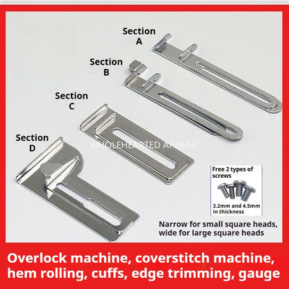 1122★ Machine à coudre interlock, accessoires polyvalents pour voitures, encolures tricotées, poignets, bords étroits, dispositif d'ourlet frisé, frisé et apprêté ★