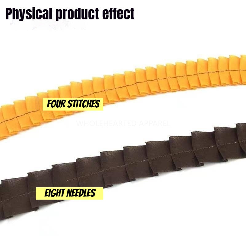 1100★  New industrial sewing machine automatic wrinkler, wrinkle presser with four needles and one fold, eight needles and one fold wrinkler★