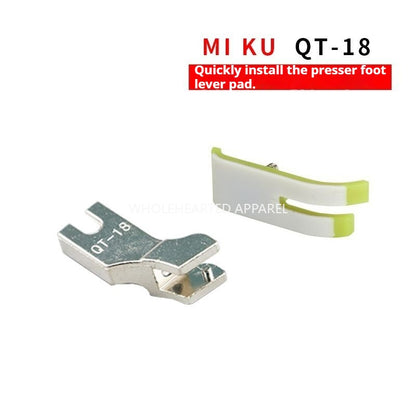 1237★  Computer flat sewing machine QT--18 Oxford beef tendon plastic wear-resistant presser foot, press the sole plate, and quickly change the presser foot skin★