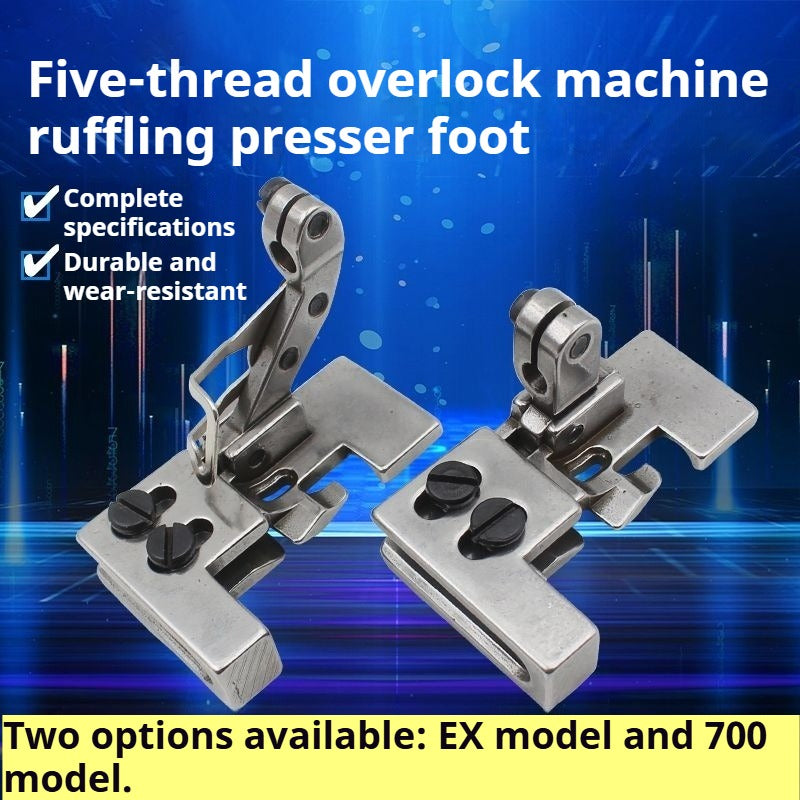 1344★  Five-wire presser foot of edge locking machine Five-wire discounted wrinkle presser foot, accessories Five-wire edge copying machine discounted wrinkle presser foot★