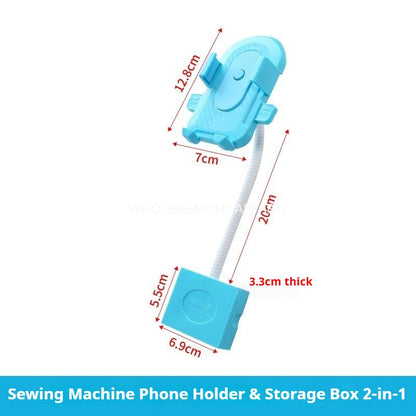 1437★ [Nouveau] Support universel antichoc pour machine à coudre et téléphone portable, fixation magnétique plate pour voiture, verrouillage des bords, rotation pour voiture ★