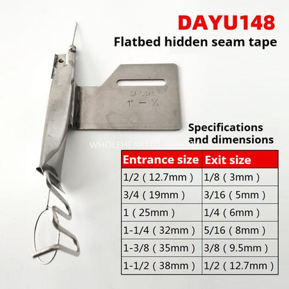 1198★ Daewoo 148 plateau de retournement avec tube de traction à ligne foncée, dispositif d'ourlet à ligne foncée anti-intestins de porc, tube de traction anti-oreille sans changement de plaque à aiguille★