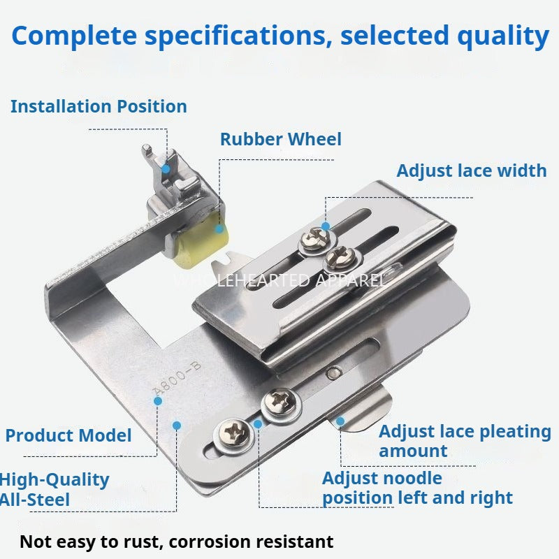 1550★  Sewing machine accessories flat car wrinkled pressing foot up and down flat skirt lace wrinkled up and down flat pressing foot wrinkled cloth★
