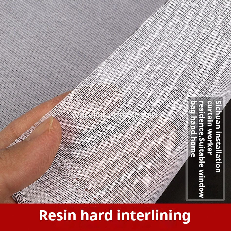 1097★ Doublure en résine, doublure en tissu rigide, sac DIY pour tête de manteau de rideau, blanc façonné à la main, adhésif filé, doublure repassable, doublure en caoutchouc, doublure de casquette★