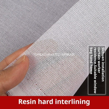 1097★ Doublure en résine, doublure en tissu rigide, sac DIY pour tête de manteau de rideau, blanc façonné à la main, adhésif filé, doublure repassable, doublure en caoutchouc, doublure de casquette★
