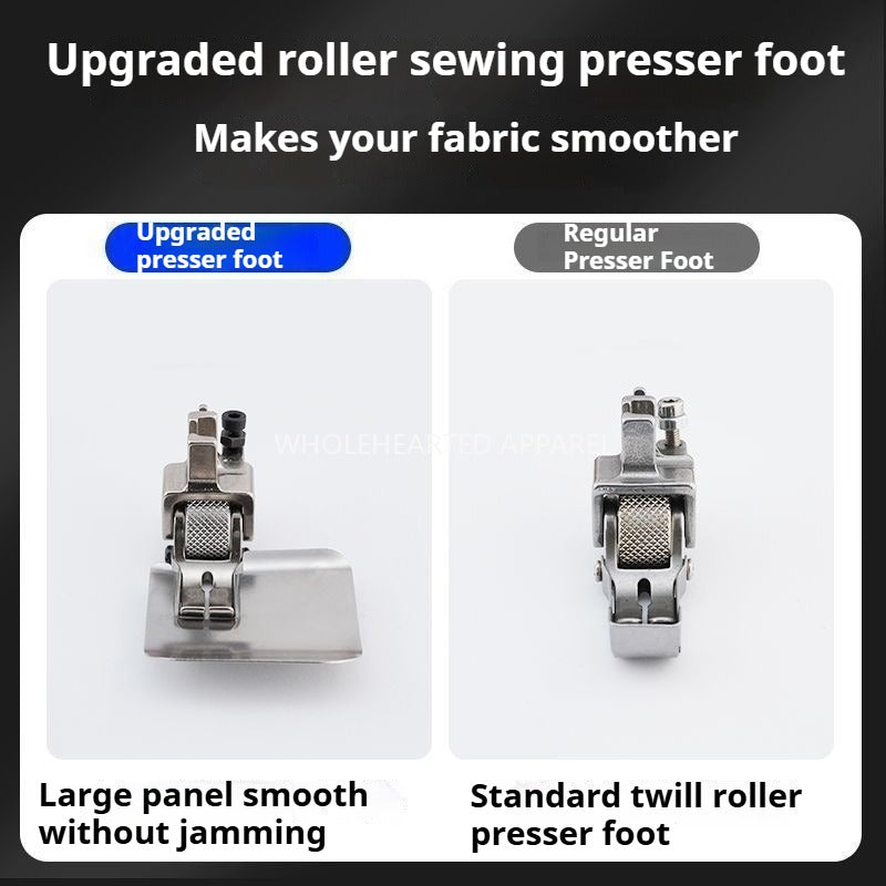 1635★  New all-steel upgraded roller row cotton row presser foot industrial computer flat car adjustable cotton curtain large panel sewing★