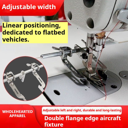 1011★New model flat sewing machine with dual side plane, adjustable width for left and right use, universal accessory for industrial sewing machines★