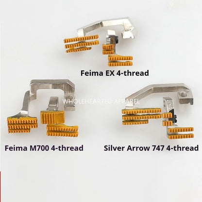 1339★  Edging machine four-wire plastic teeth Pegasus EX glue teeth Toyama 6800 Silver Arrow 988 Jack 798/E4 cloth teeth★