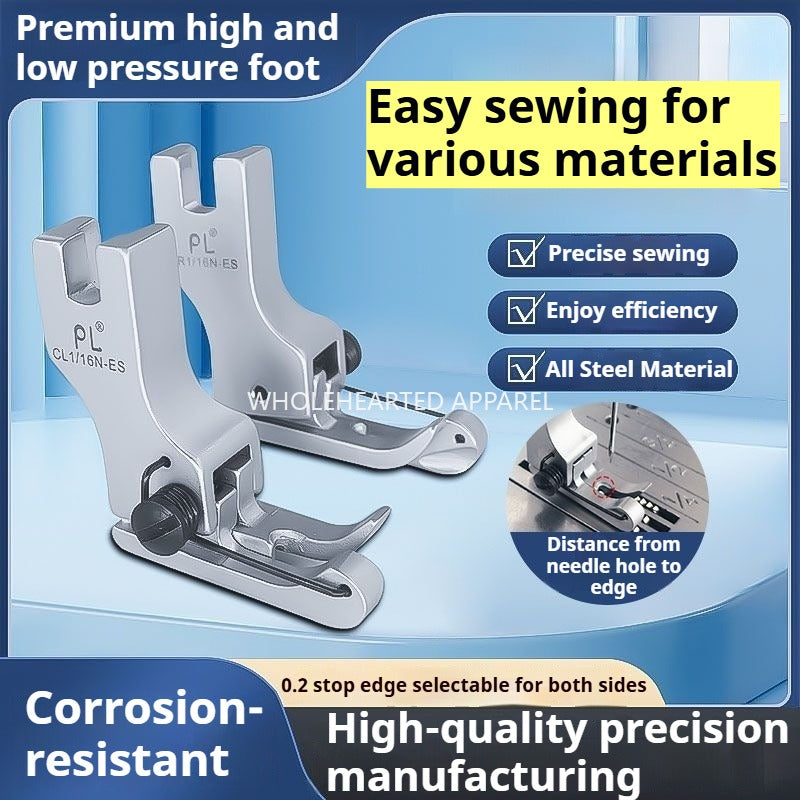 1137★  boutique electroplated compound collar presser foot pressing line All steel line High and low presser foot 0.1 line 0.2 line★