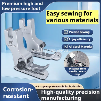 1137★  boutique electroplated compound collar presser foot pressing line All steel line High and low presser foot 0.1 line 0.2 line★