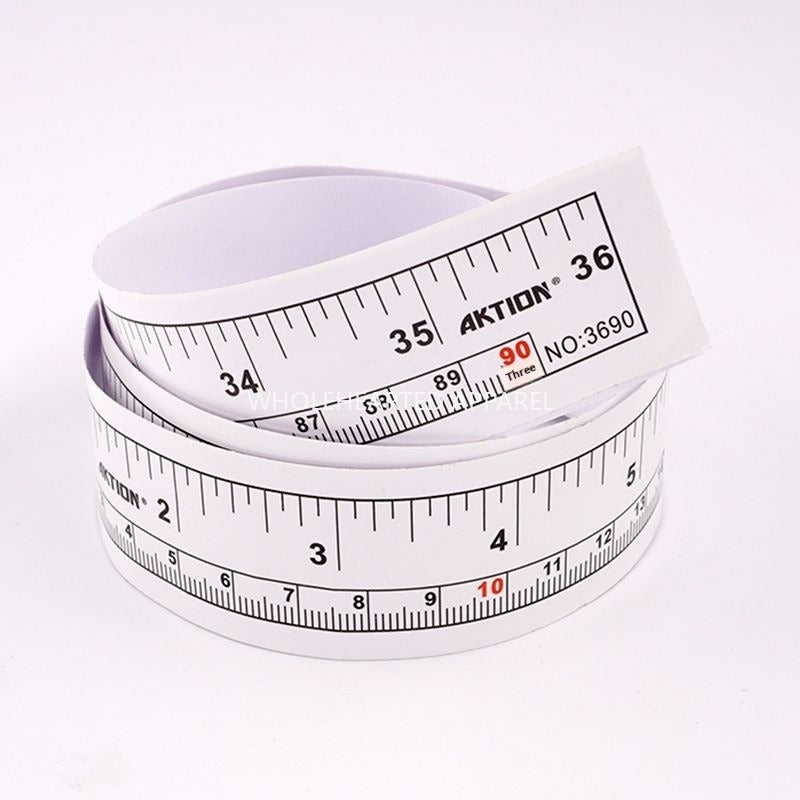 1435★  Plate ruler Clothing plate making Industrial sewing machine Table ruler Self-adhesive paste 90 cm Cutting inspection table measurement★
