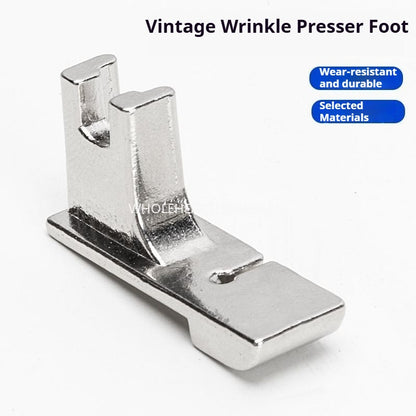 1649★  New old-fashioned sewing machine universal wrinkle presser foot household foot pedal wear-resistant quick wrinkle presser foot sewing machine accessories★