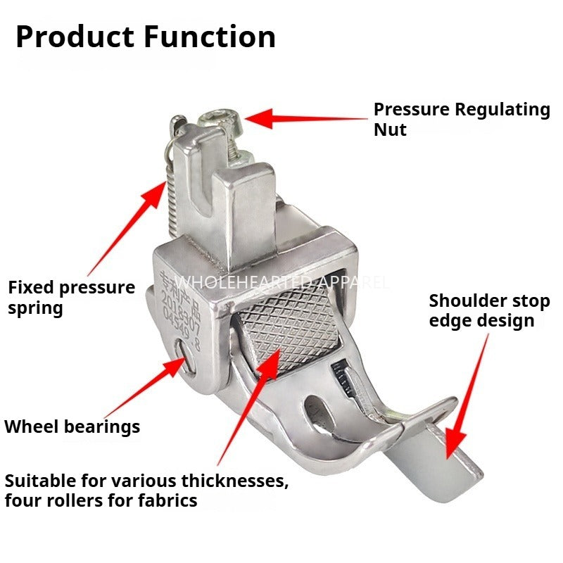 1513★  Flat car roller presser foot SP-18 presser line tangent right stop with knife roller stop edge presser foot, sewing machine accessories★