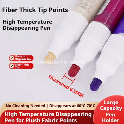 1018★ Big Mac high temperature disappearance pen extra thick clothing factory special marker pen scribing ironing pen heating automatic fading pen★