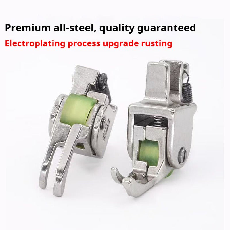 1658★  New boutique narrow high and low roller presser foot leather curtain down jacket thick and thin universal presser foot sewing machine accessories★