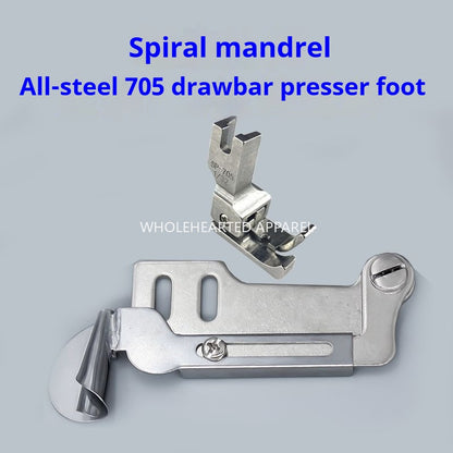 1161★ Nouveau tambour de sertissage spiralé pour machine à coudre plate universelle, nouveau dispositif de sertissage spiralé fait main★