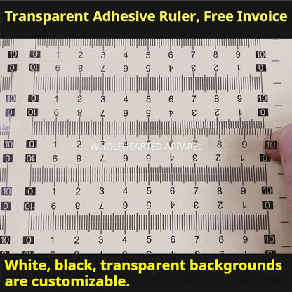 1603★ [Autoadhesivo transparente] Escala autoadhesiva transparente autoadhesiva pegajosa impermeable escala media subescala pegatina envío gratis se puede personalizar pegatina de PVC★