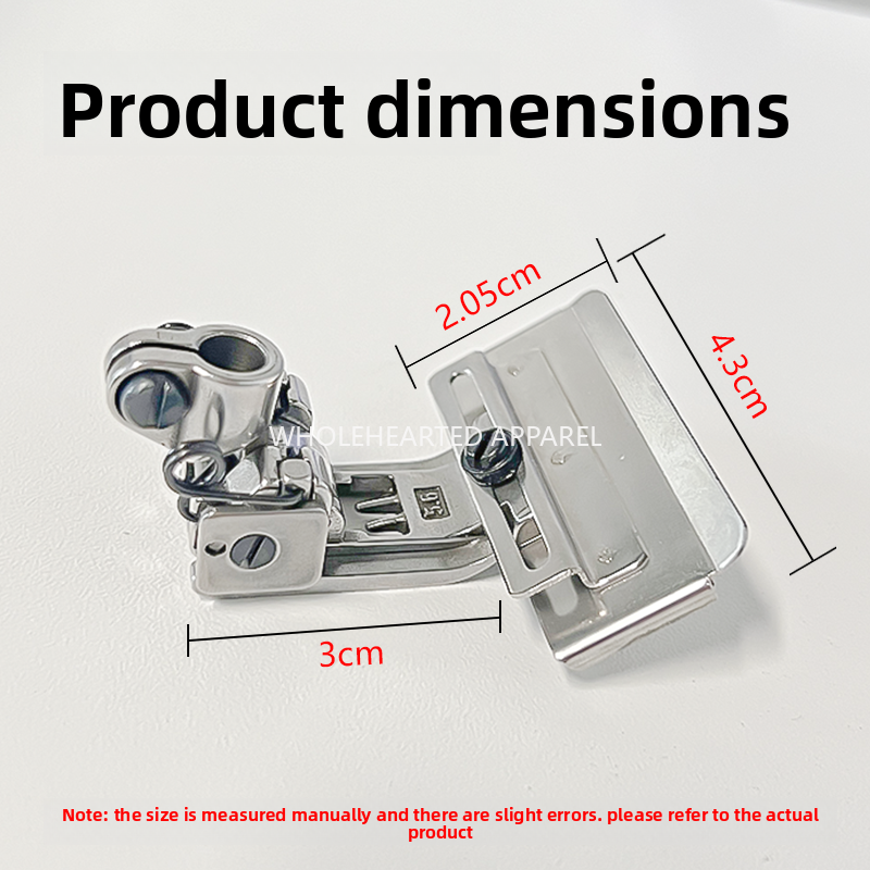 1555★  Sewing machine accessories three-needle five-thread interlock sewing machine sticker foot presser 5.6 webbing foot presser rubber band sticker hemming device