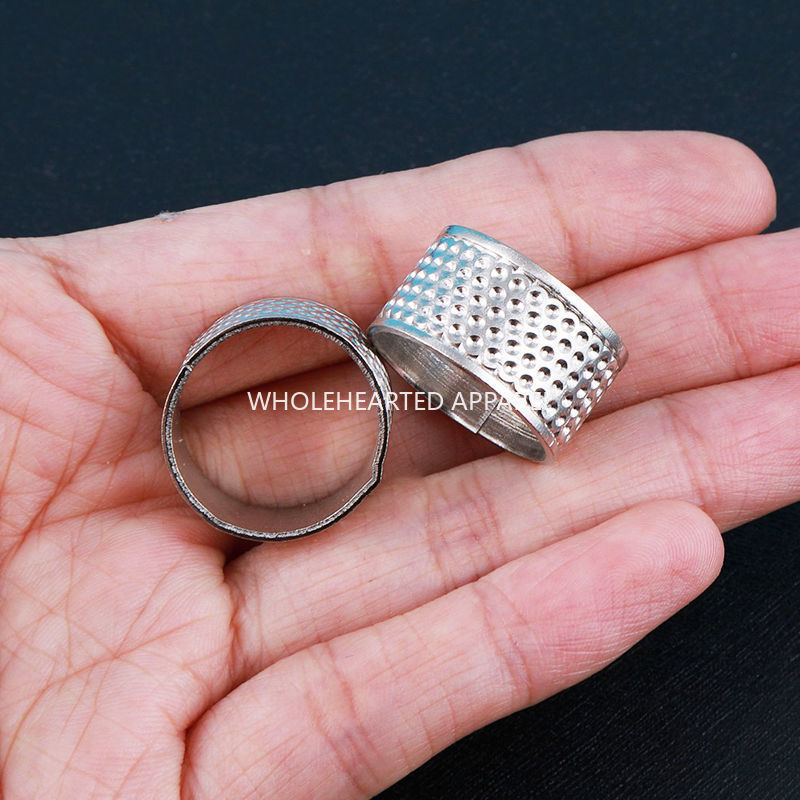1670★  Old-fashioned thickened thimble, household hand-sewn cross-stitch thimble hoop thimble, sewing ring wedding finger guard ring