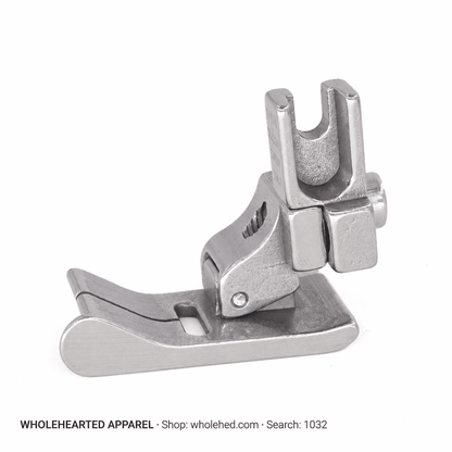 1032★ All-Steel Adjustable Right Edge Guide Presser Foot for Industrial Lockstitch Machines, Medium-Heavy Fabrics, Visible and Concealed Stitching.